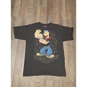 Popeye Men's Tattoo Popeye The Sailorman Short Sleeve Tee T shirt Medium M Med